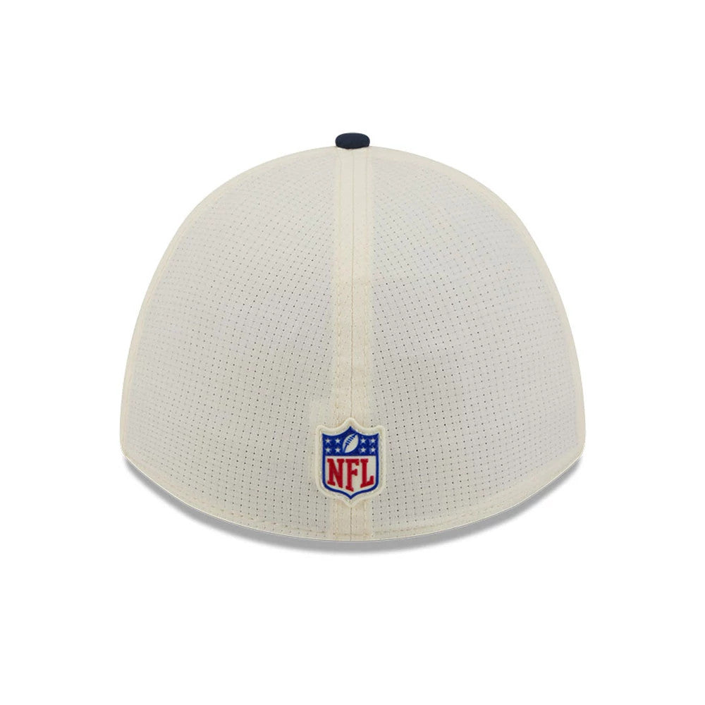 Pictured is this NFL Training 2026 Denver Broncos 39THIRTY M-Crown Stretch Fit cap in white. 6