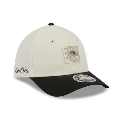 Pictured is this NFL Training 2026 Baltimore Ravens 39THIRTY M-Crown Stretch Fit cap in white. 1