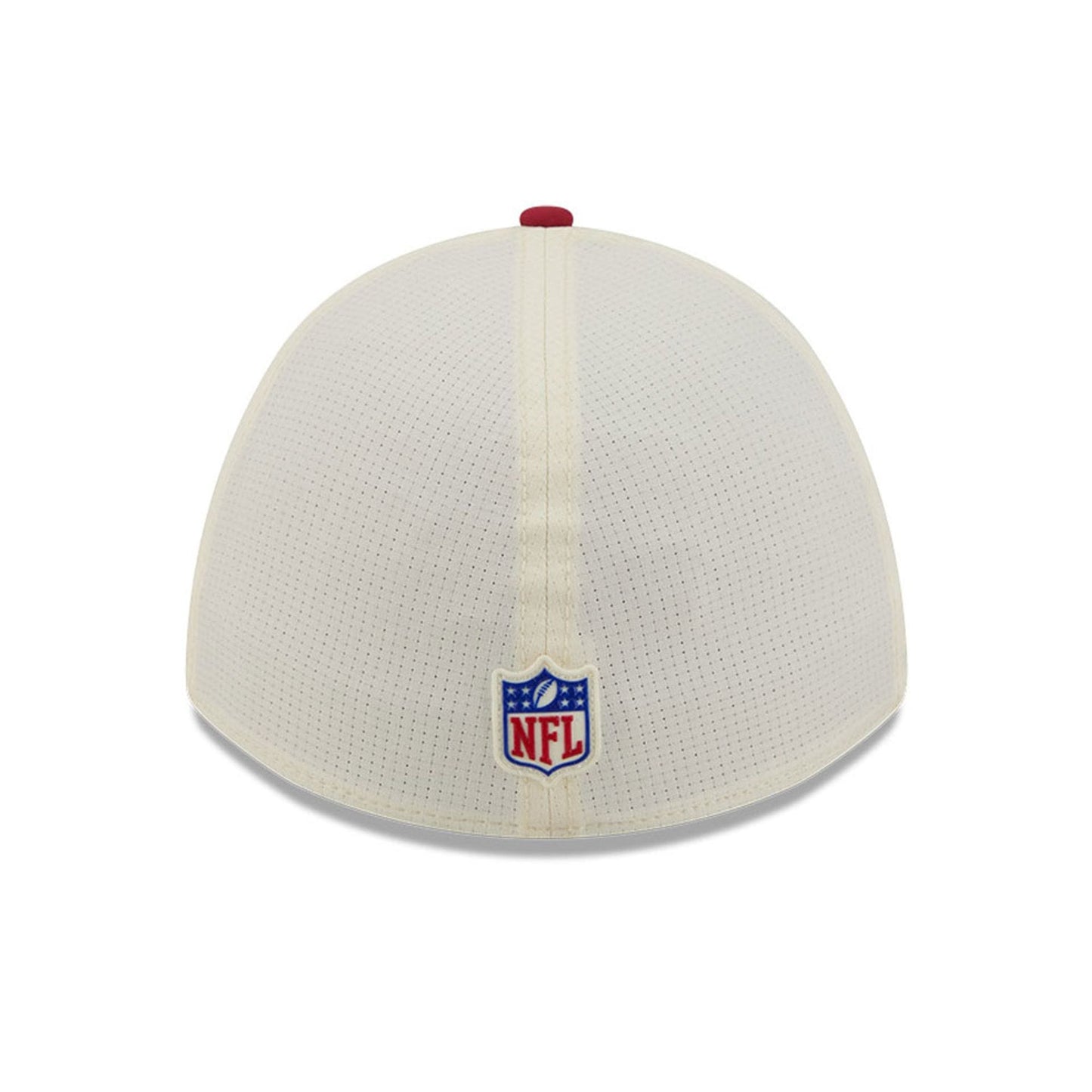 Pictured is this NFL Training 2026 Arizona Cardinals 39THIRTY M-Crown Stretch Fit cap in white. 6
