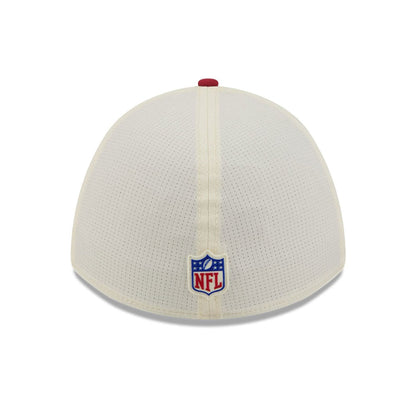 Pictured is this NFL Training 2026 Arizona Cardinals 39THIRTY M-Crown Stretch Fit cap in white. 6