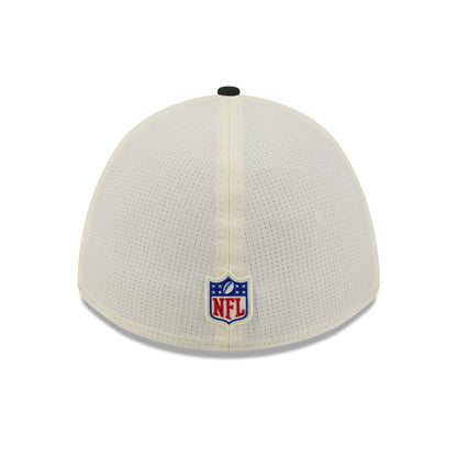 Pictured is this NFL Training 2026 Atlanta Falcons 39THIRTY M-Crown Stretch Fit cap in white. 4