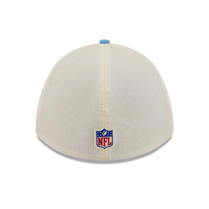 Pictured is this NFL Training 2026 Tennessee Titans 39THIRTY M-Crown Stretch Fit cap in pastel white. 6
