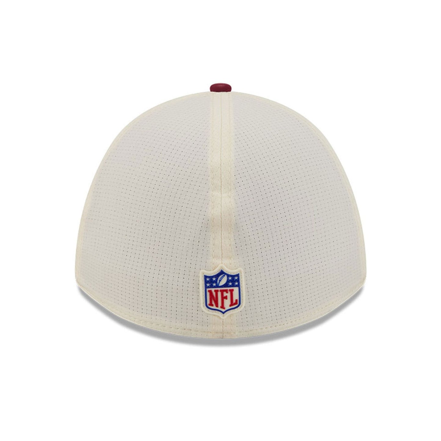 Pictured is this NFL Training 2026 Washington Commanders 39THIRTY M-Crown Stretch Fit cap in white. 6