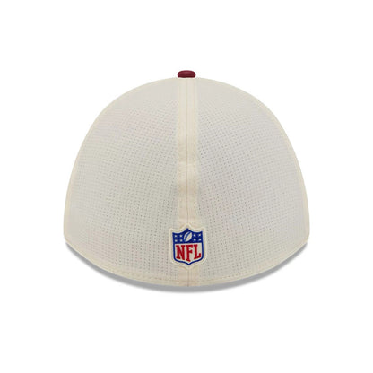 Pictured is this NFL Training 2026 Washington Commanders 39THIRTY M-Crown Stretch Fit cap in white. 6