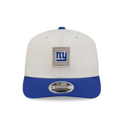 Pictured is this NFL Training 2026 New York Giants 9SEVENTY Stretch Snap cap in white. 2
