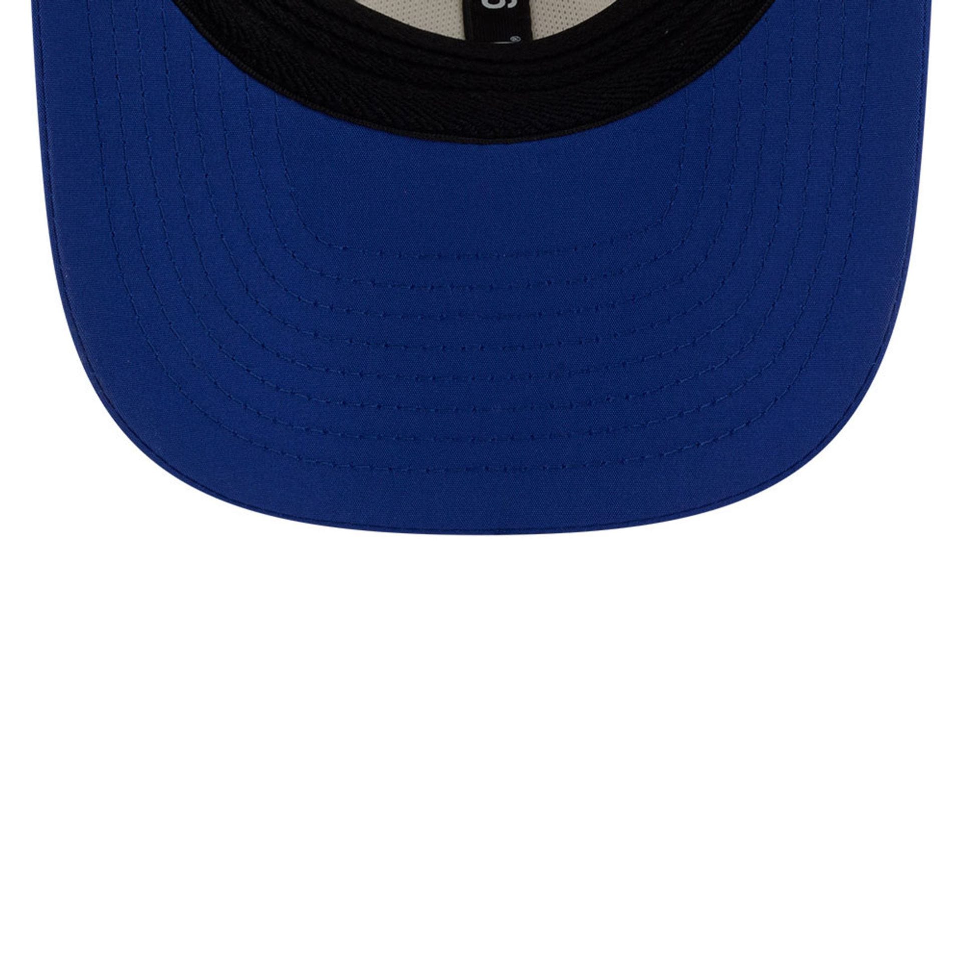 Pictured is this NFL Training 2026 New York Giants 9SEVENTY Stretch Snap cap in white. 7