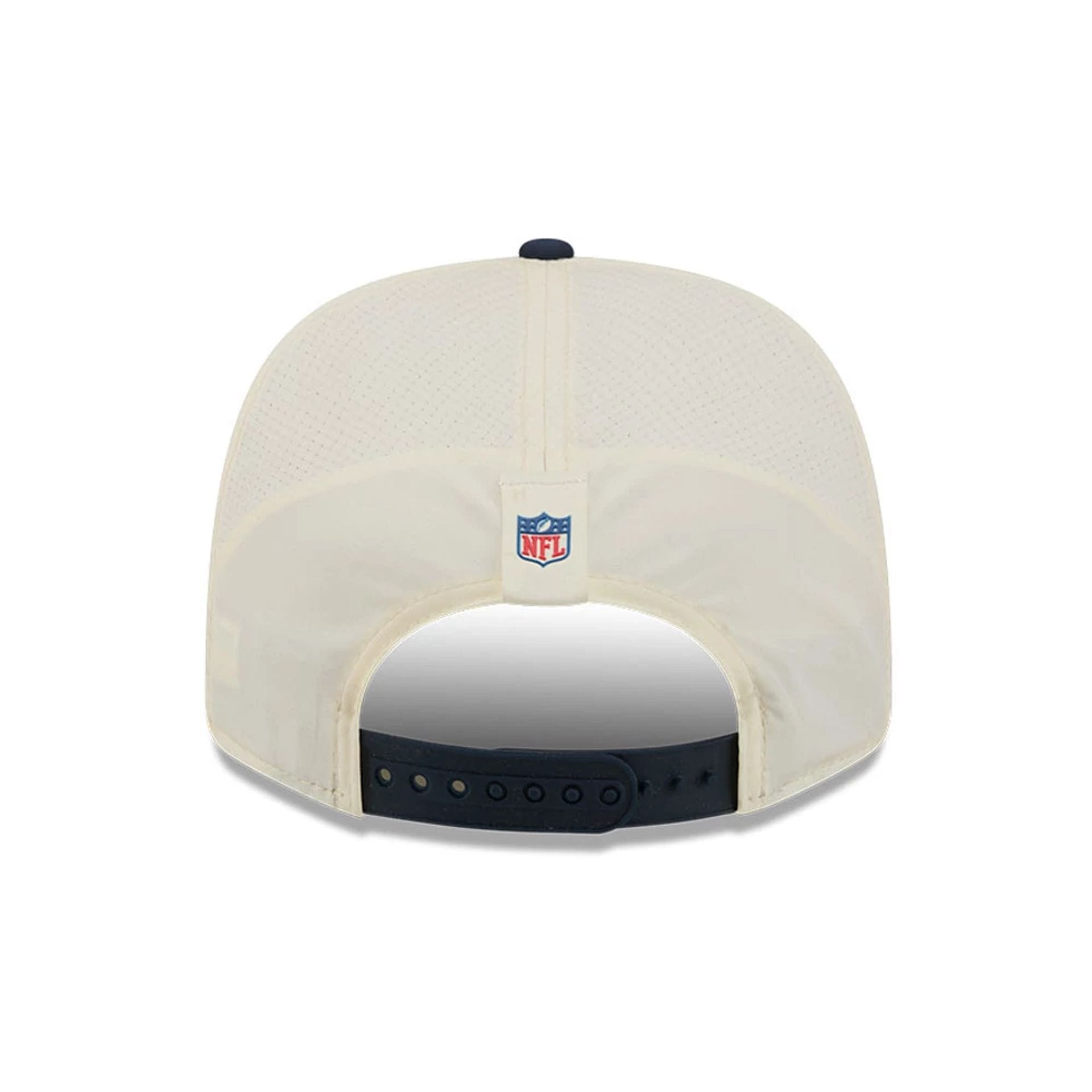 Pictured is this NFL Training 2026 New England Patriots 9SEVENTY Stretch Snap cap in white. 6