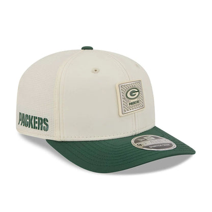 Pictured is this NFL Training 2026 Green Bay Packers 9SEVENTY Stretch Snap cap in white. 1