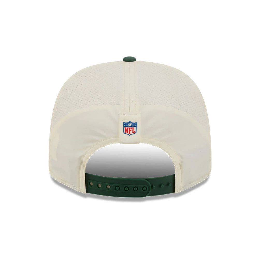 Pictured is this NFL Training 2026 Green Bay Packers 9SEVENTY Stretch Snap cap in white. 6