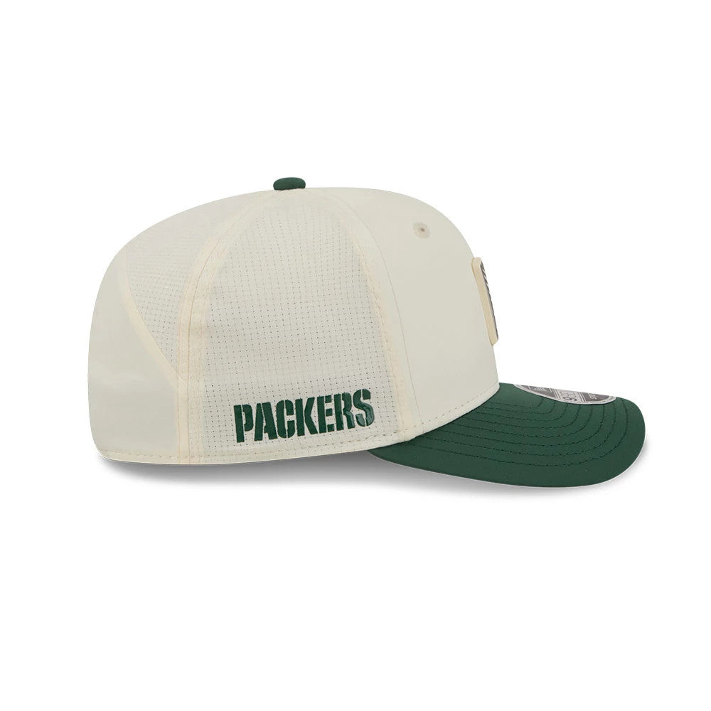 Pictured is this NFL Training 2026 Green Bay Packers 9SEVENTY Stretch Snap cap in white. 4