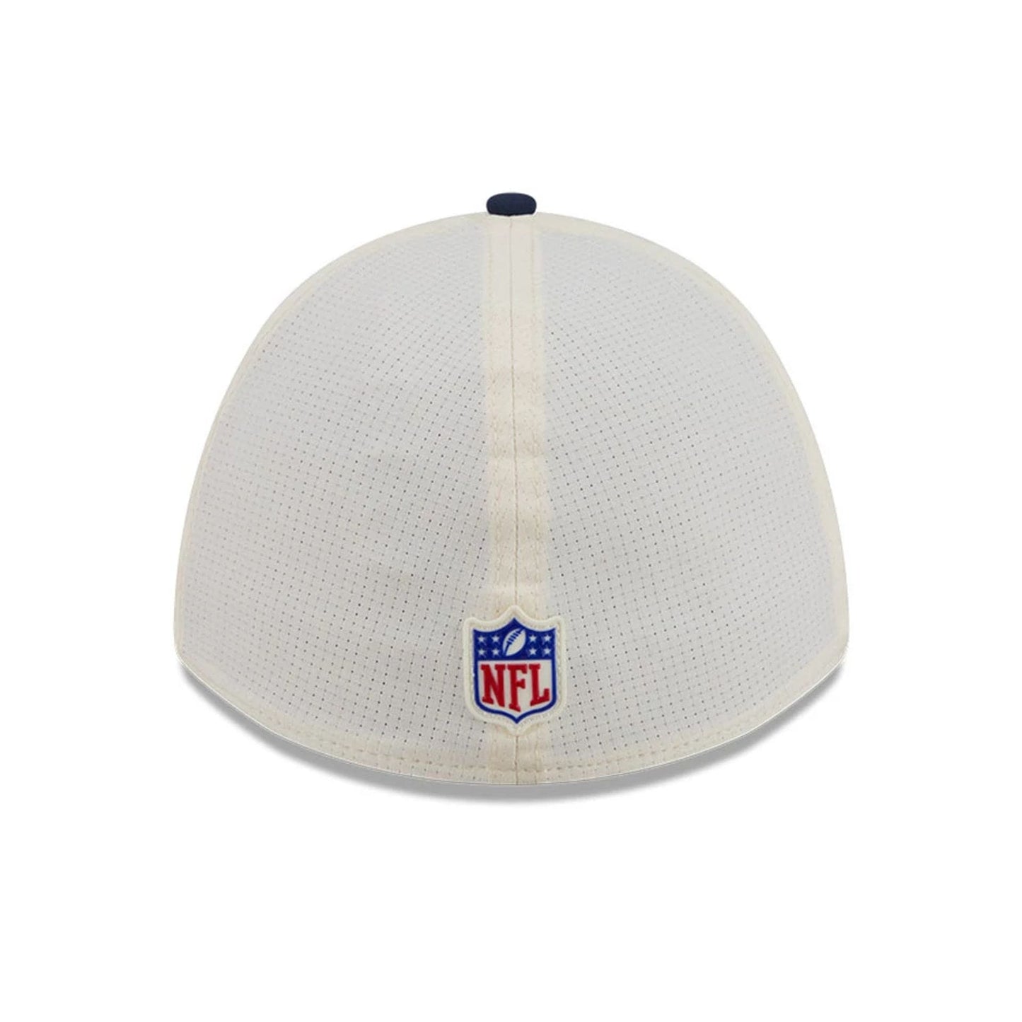 Pictured is this NFL Training 2026 New England Patriots 39THIRTY M-Crown Stretch Fit cap in white. 6