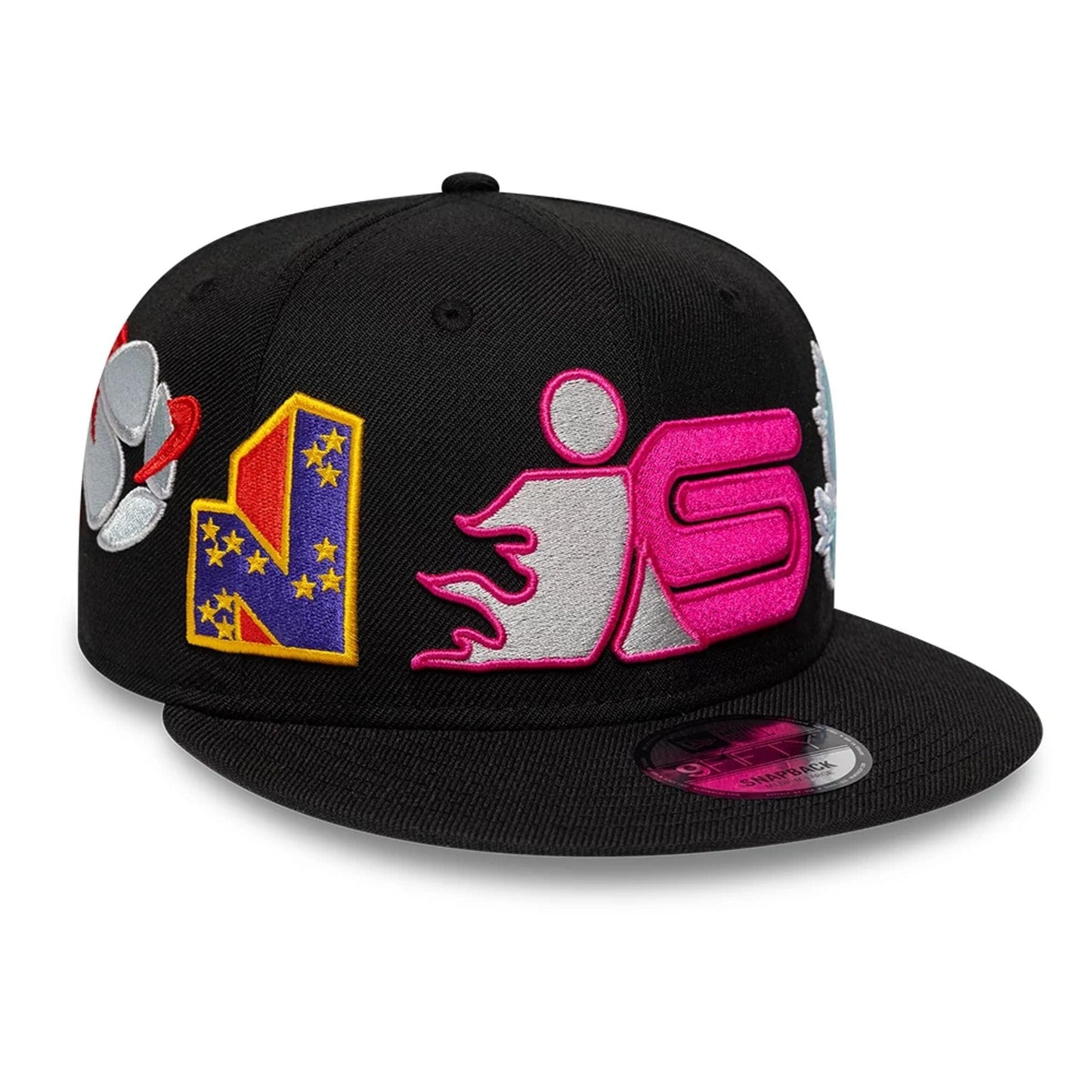 Pictured is this New Era X Son Is Son 9FIFTY Snapback cap in black. 3