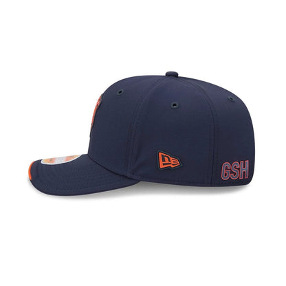 Pictured is this NFL Sideline 2026 Chicago Bears 9SEVENTY Stretch Snap cap in Navy. 5