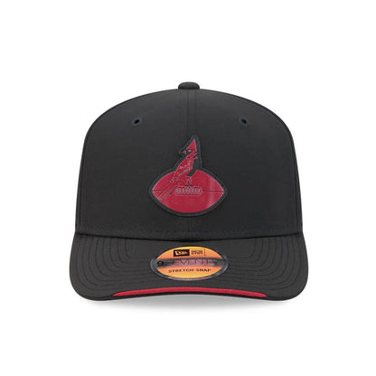 Pictured is this NFL Sideline 2026 Arizona Cardinals 9SEVENTY Stretch Snap cap in black. 2