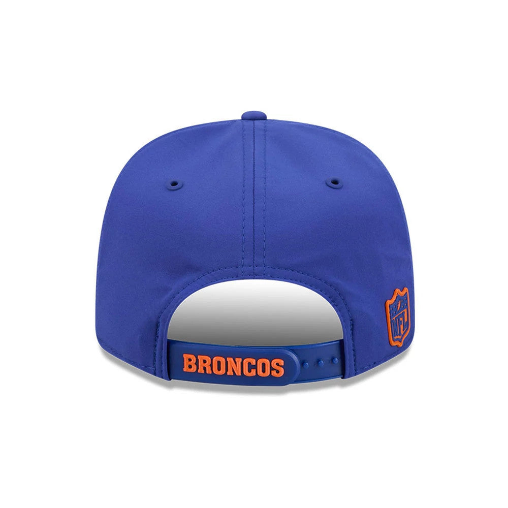 Pictured is this NFL Sideline 2026 Denver Broncos 9SEVENTY Stretch Snap cap in blue. 3