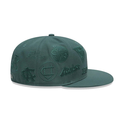 Pictured is this Liga MX All Over Club America 59FIFTY Fitted cap in dark green. 6