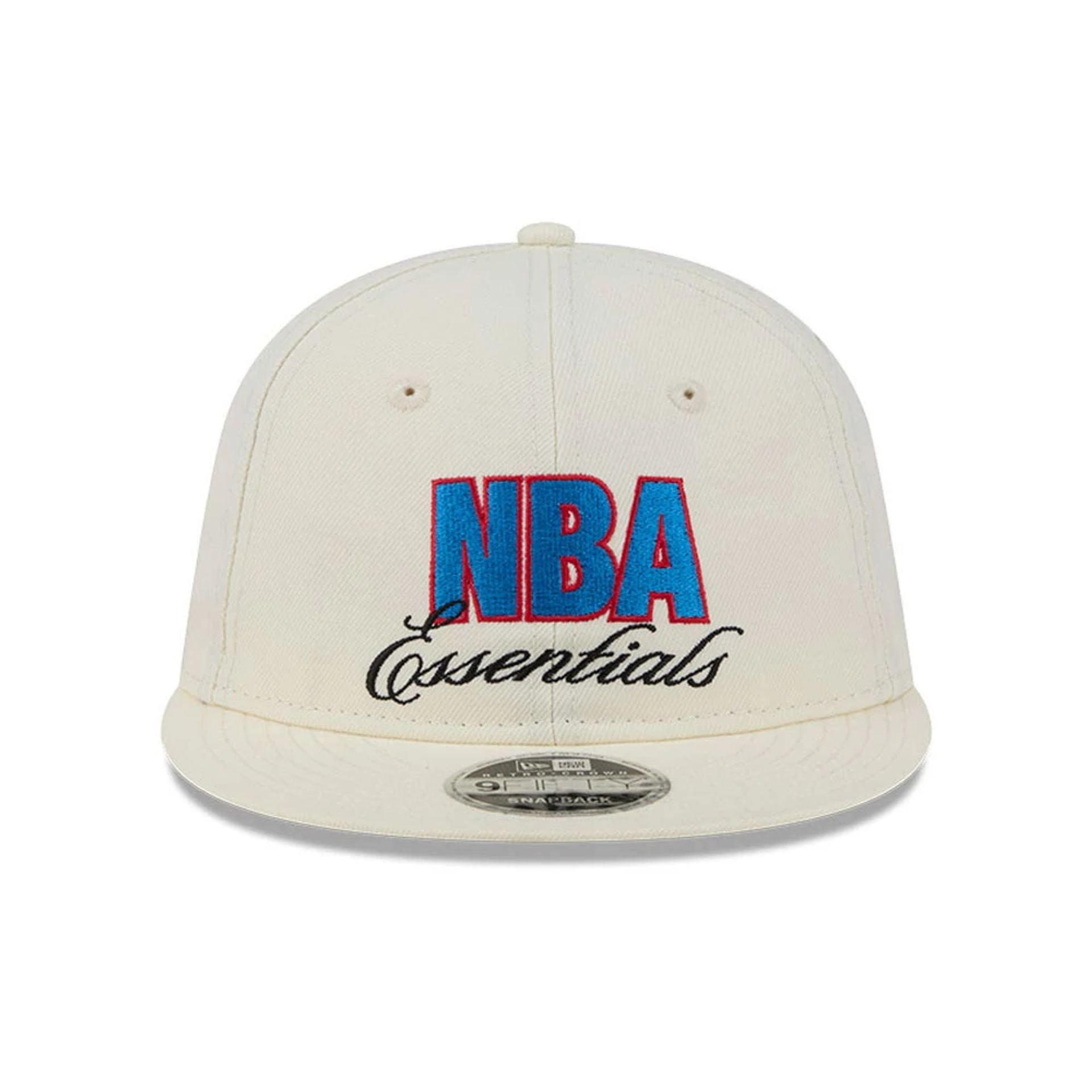Pictured is this FOG x NBA Logo Retro Crown 9FIFTY Snapback Adjustable cap in white. 3