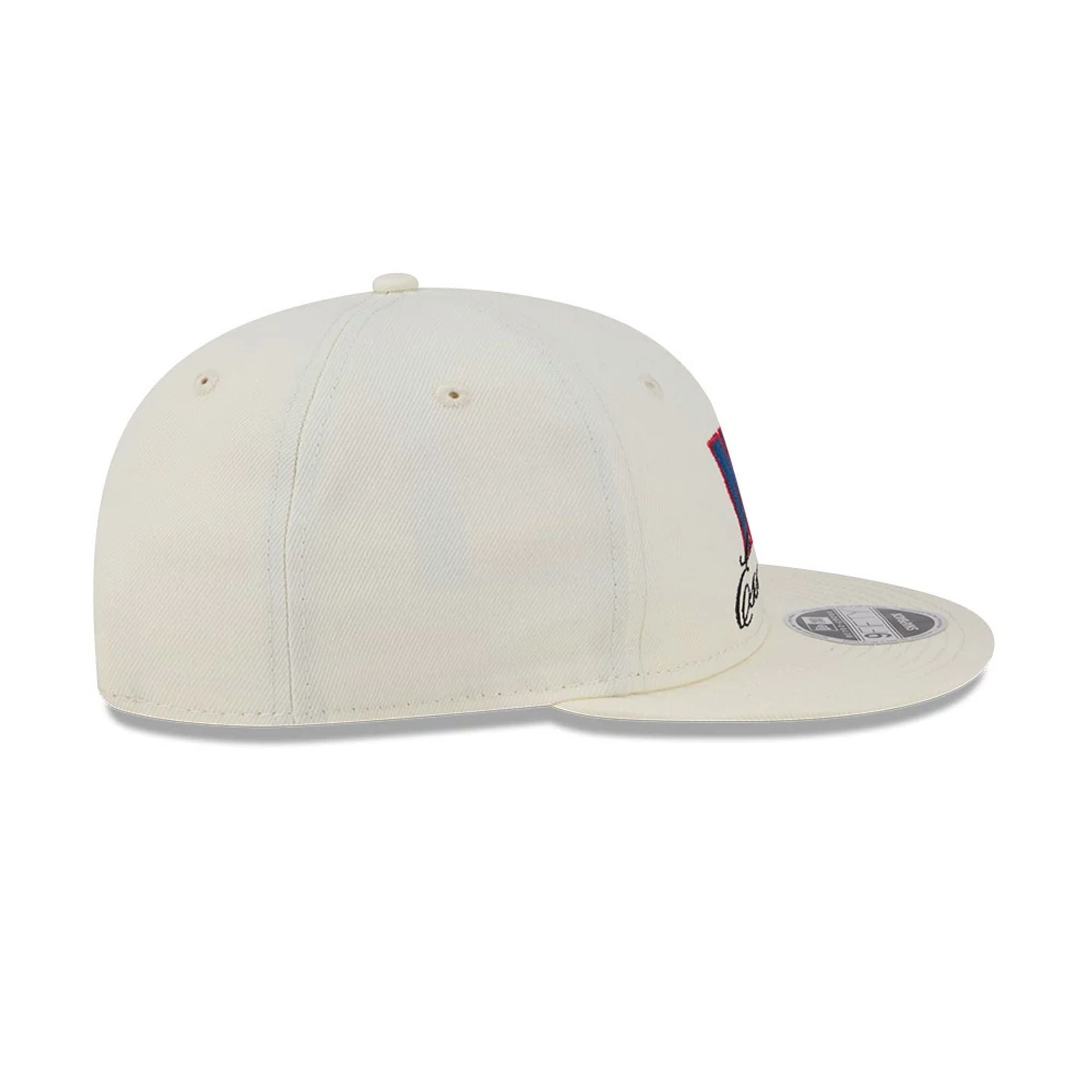 Pictured is this FOG x NBA Logo Retro Crown 9FIFTY Snapback Adjustable cap in white. 7