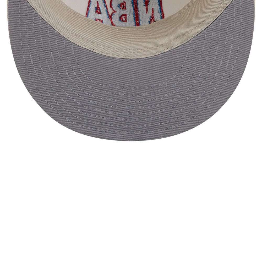 Pictured is this FOG x NBA Logo Retro Crown 9FIFTY Snapback Adjustable cap in white. 2