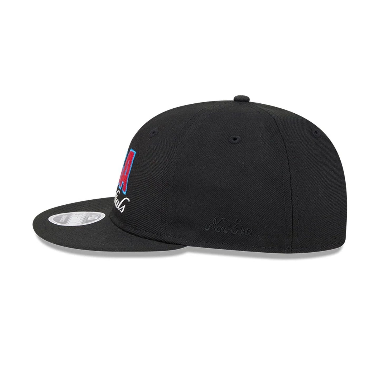 Pictured is this FOG x NBA Logo Retro Crown 9FIFTY Snapback Adjustable cap in black. 6