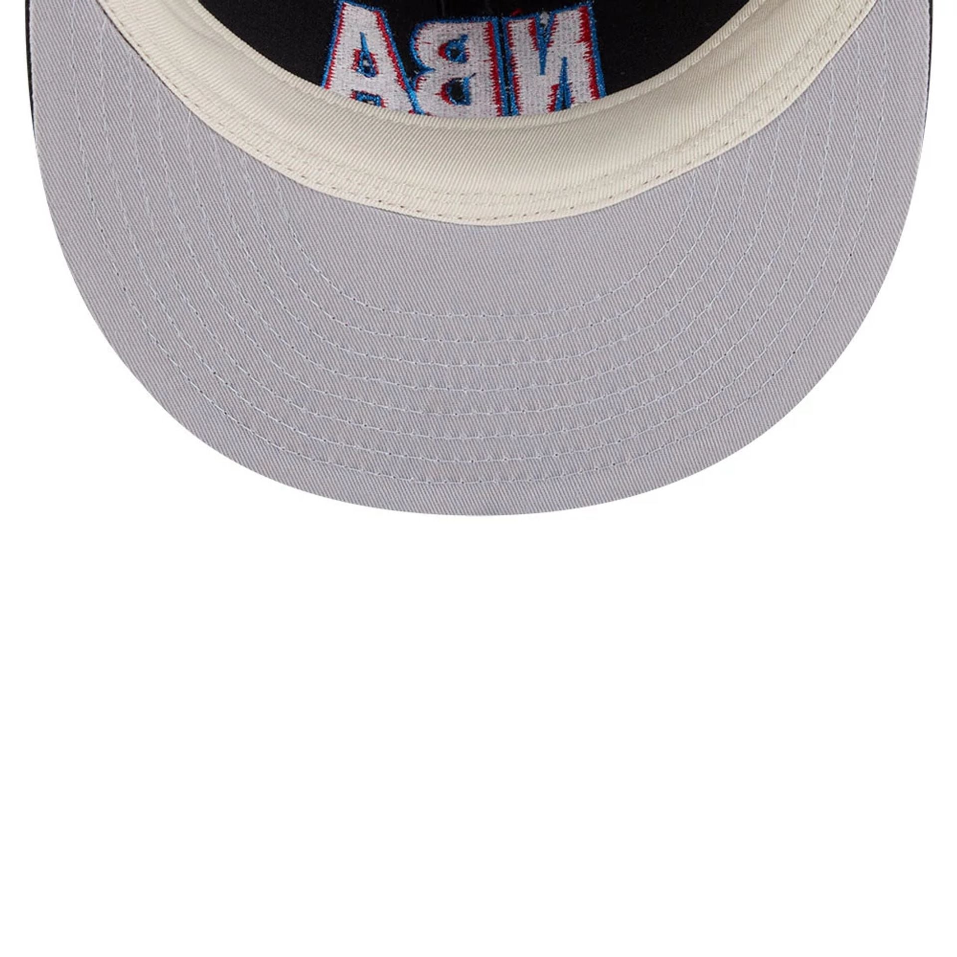 Pictured is this FOG x NBA Logo Retro Crown 9FIFTY Snapback Adjustable cap in black. 2