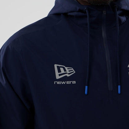 The model is wearing this Atlassian Williams F1 Team Windbreaker Jacket in navy. 5