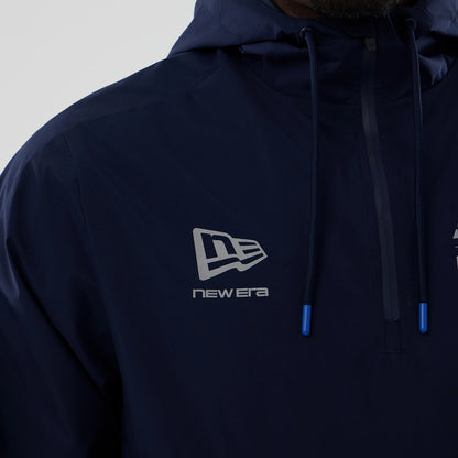 The model is wearing this Atlassian Williams F1 Team Windbreaker Jacket in navy. 5