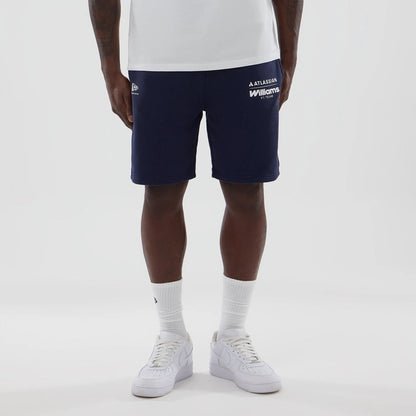 The model is wearing these Atlassian Williams F1 Team Shorts in navy. 1