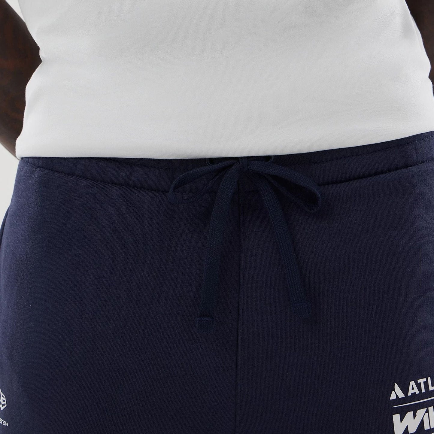 The model is wearing these Atlassian Williams F1 Team Shorts in navy. 5
