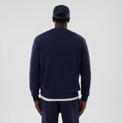 The model is wearing this Atlassian Williams F1 Team Oversized Crew Neck Sweater in navy. 2