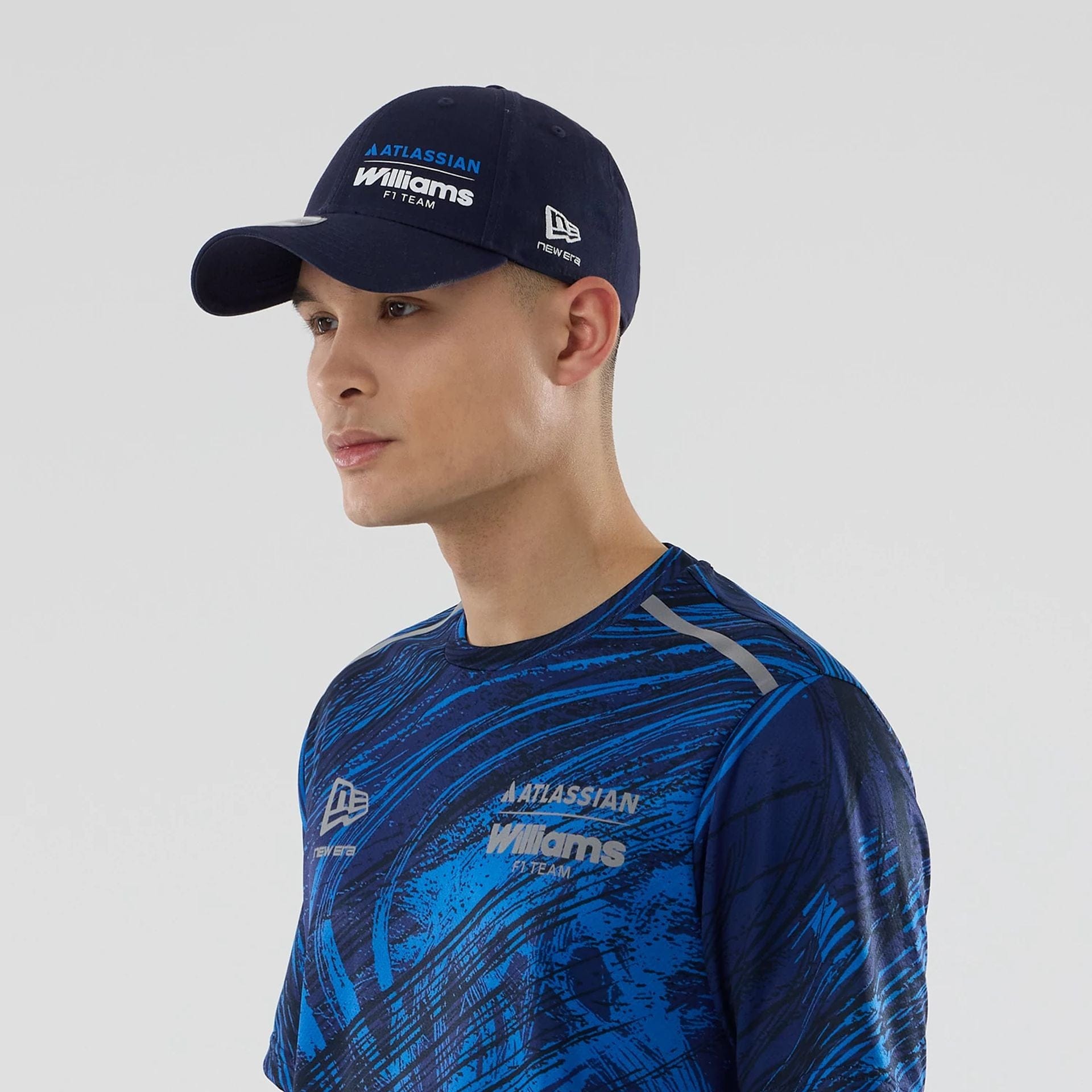 The model is wearing this Atlassian Williams F1 Team Active T-Shirt in navy. 7