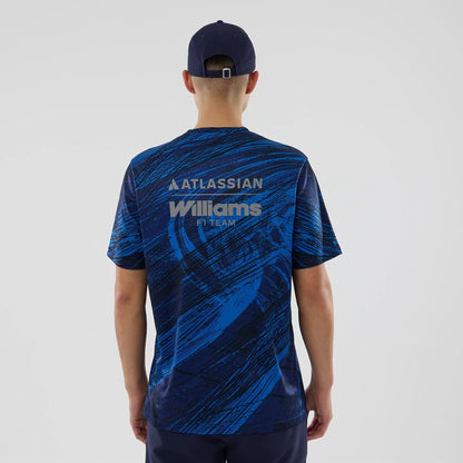 The model is wearing this Atlassian Williams F1 Team Active T-Shirt in navy. 2