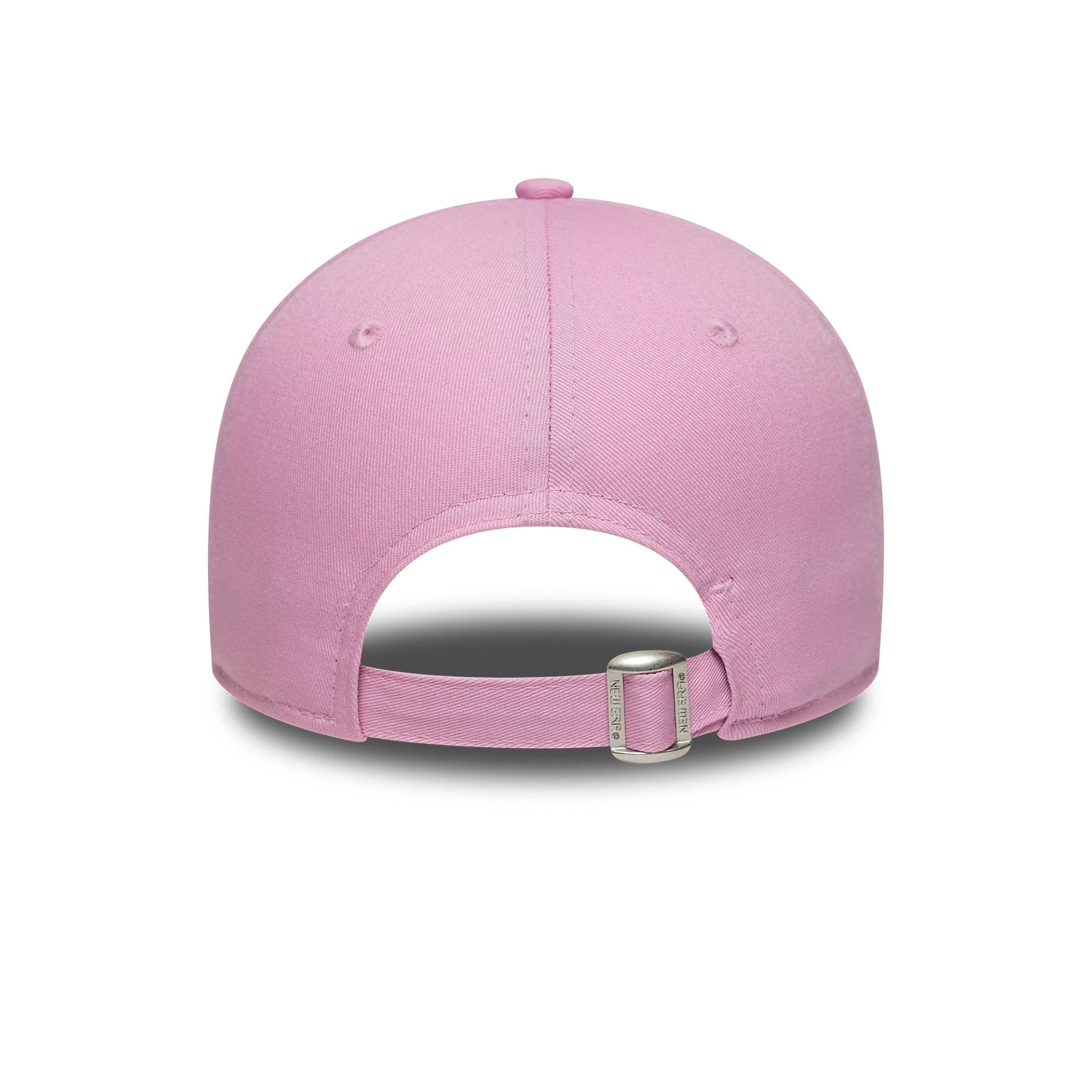 Pictured is this Womens Lacoste X New Era 9FORTY cap in pastel pink. 4