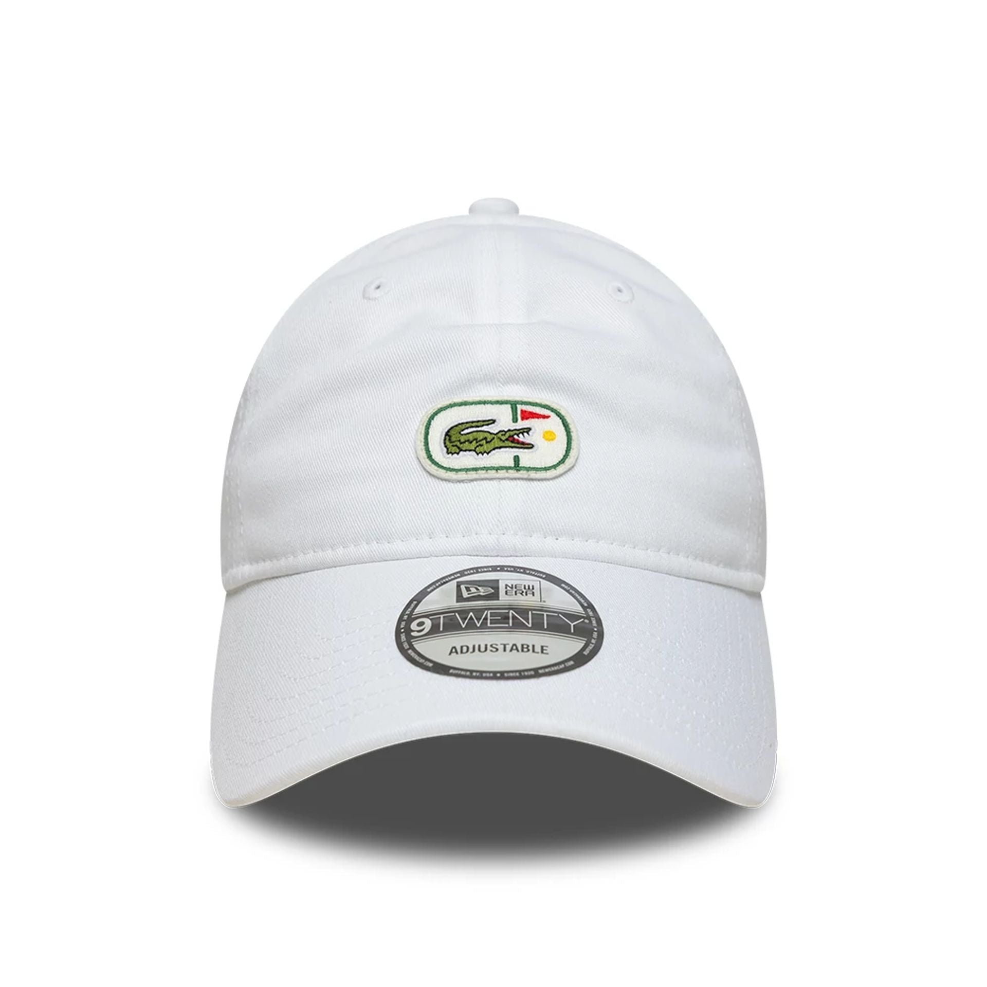 Pictured is this Lacoste X New Era Golf 9TWENTY cap in white. 2