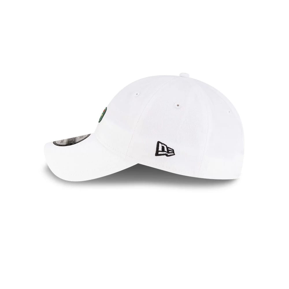 Pictured is this Lacoste X New Era Golf Flag 9TWENTY cap in white. 4