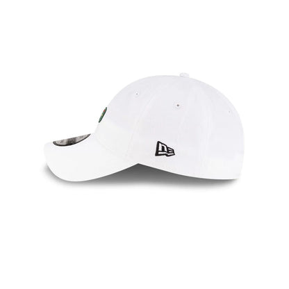 Pictured is this Lacoste X New Era Golf Flag 9TWENTY cap in white. 4