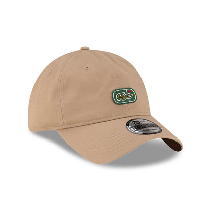 Pictured is this Lacoste X New Era Golf 9TWENTY cap in beige. 3