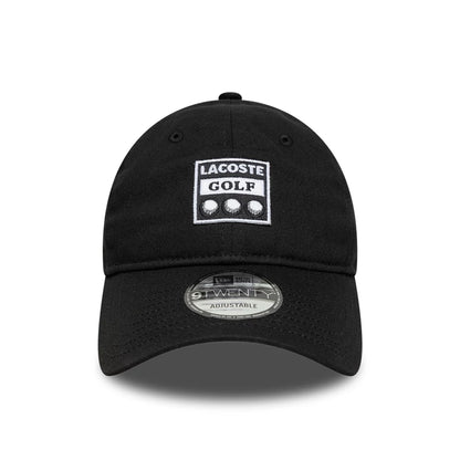 Pictured is this Lacoste Golf 9TWENTY adjustable cap in black. 2