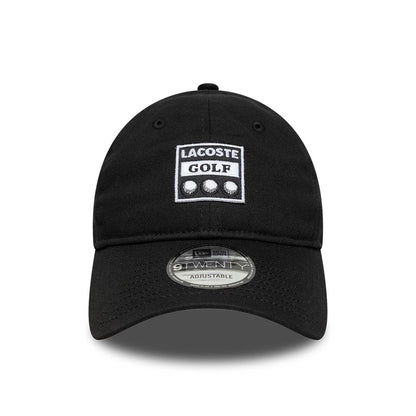 Pictured is this Lacoste Golf 9TWENTY adjustable cap in black. 2