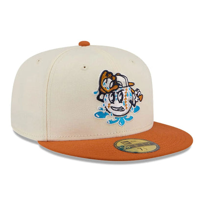 Pictured is this MiLB Theme Night Louisville Bats 59FIFTY Fitted cap in Cream. 4