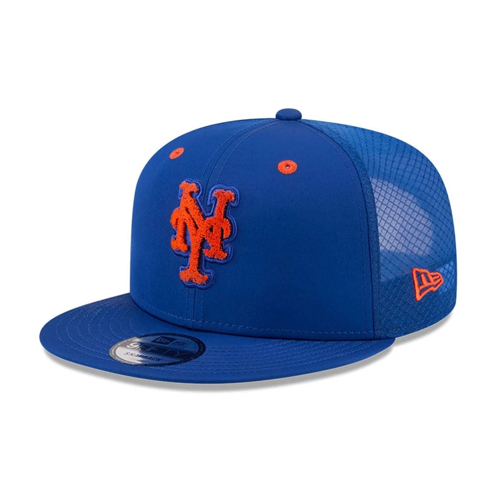 Pictured is this MLB All Star Game New York Mets 9FIFTY Snapback cap in blue. 4