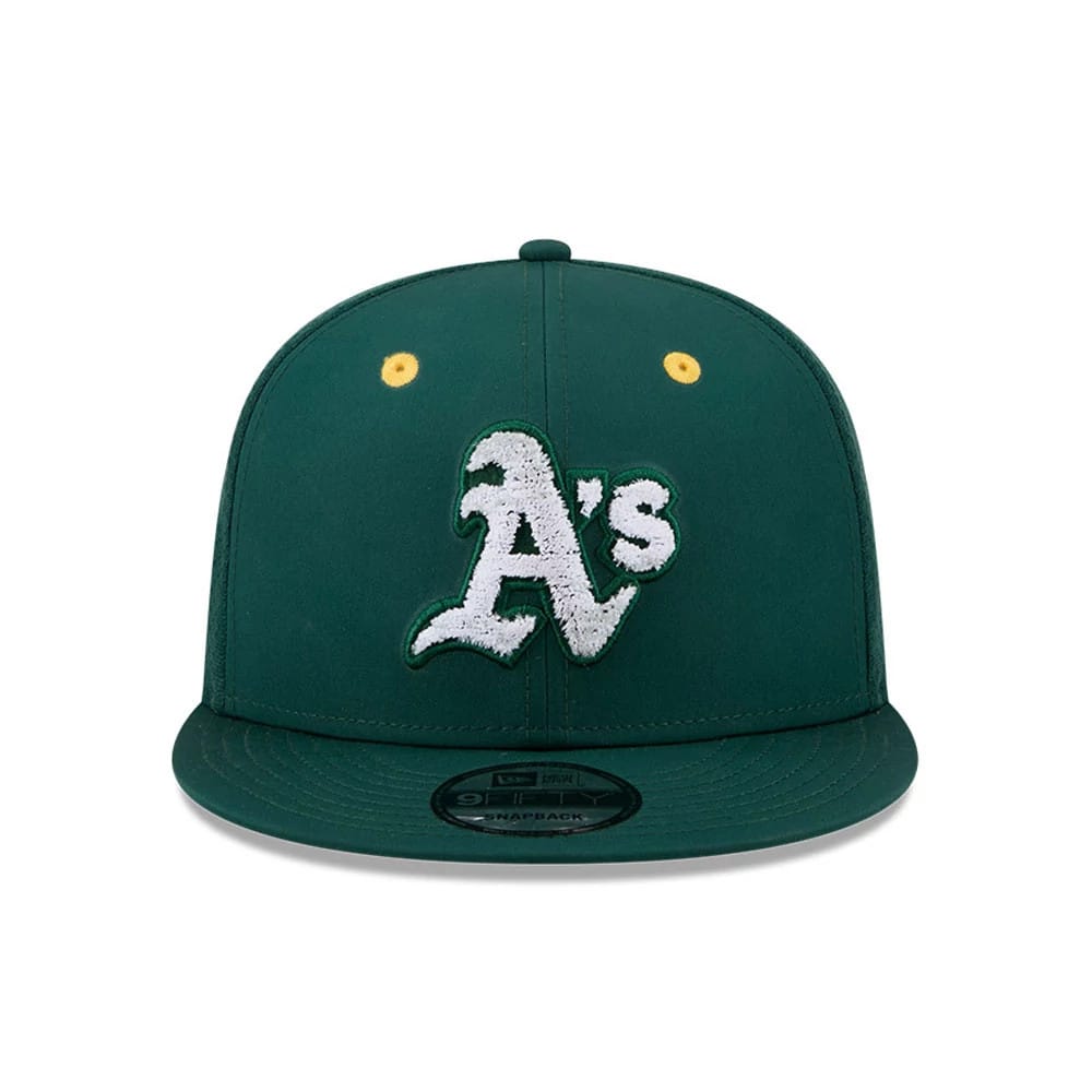 Pictured is this MLB All Star Game Athletics 9FIFTY Snapback cap in dark green. 3