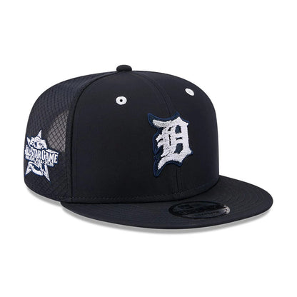 Pictured is this MLB All Star Game Detroit Tigers 9FIFTY Snapback cap in navy. 1