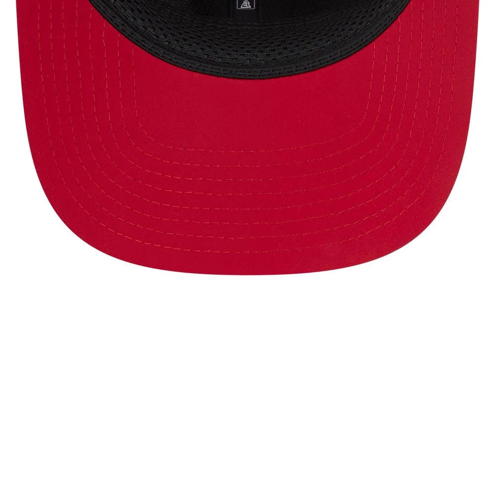 Pictured is this NFL Sideline 2026 San Francisco 49ers 9SEVENTY Stretch Snap cap in red. 7