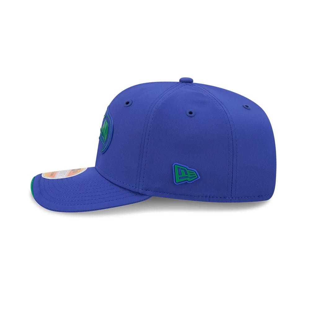Pictured is this NFL Sideline 2026 Seattle Seahawks 9SEVENTY Stretch Snap cap in blue. 4