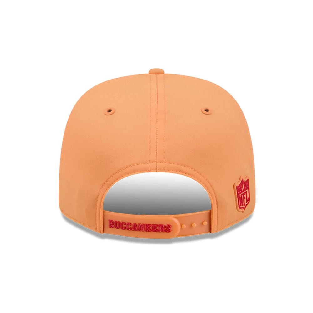 Pictured is this NFL Sideline 2026 Tampa Bay Buccaneers 9SEVENTY Stretch Snap cap in orange. 5