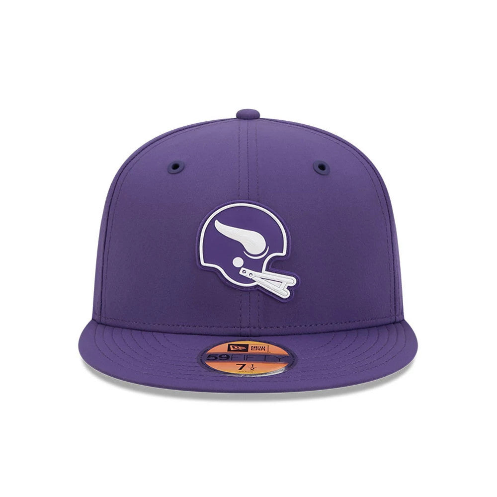 Pictured is this NFL Sideline 2026 Minnesota Vikings 59FIFTY Fitted cap in purple. 3