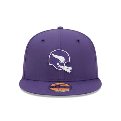 Pictured is this NFL Sideline 2026 Minnesota Vikings 59FIFTY Fitted cap in purple. 3