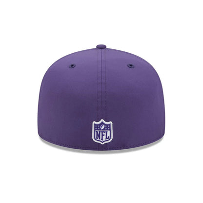 Pictured is this NFL Sideline 2026 Minnesota Vikings 59FIFTY Fitted cap in purple. 7