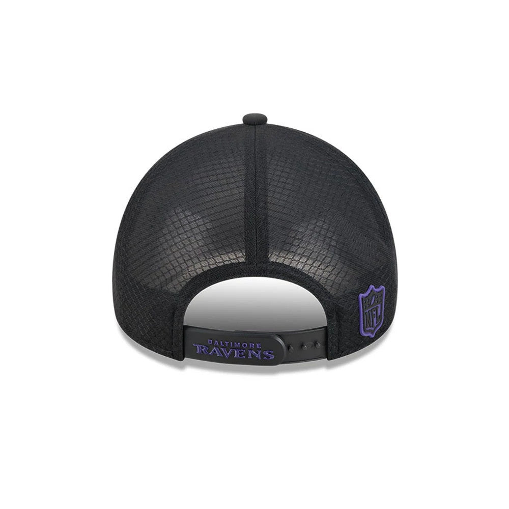 NFL Sideline 2026 Baltimore Ravens Black 9FORTY Apex Cap | NEC UK